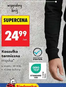 Biedronka Koszulka termiczna męska oferta