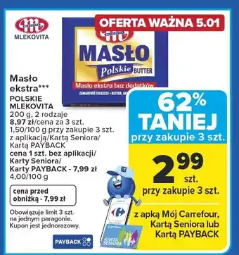 Masło ekstra MLEKOVITA