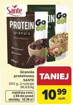 Carrefour Granola proteinowa Sante, 2 rodzaje oferta