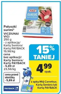 Carrefour Market Paluszki surimi Vici Classic Surimi Sticks oferta