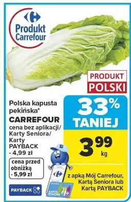 Carrefour Market Kapusta pekińska polska Carrefour oferta