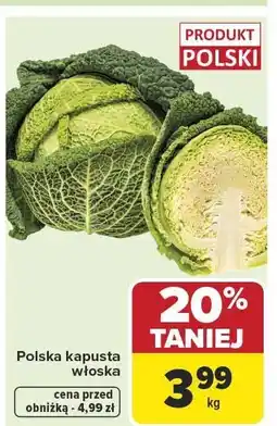 Carrefour Kapusta włoska polska oferta