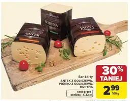 Carrefour Ser żółty Włoszczowa, Damski różne rodzaje, plastry 150g oferta