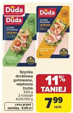 Carrefour Market Szynka drobiowa gotowana DUDA oferta
