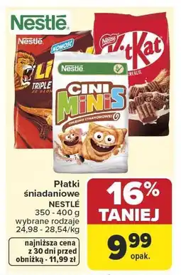 Carrefour Płatki śniadaniowe Nestle Lion 350-400g oferta