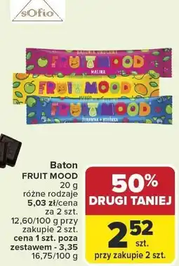 Carrefour Baton FRUIT MOOD 20g różne rodzaje oferta