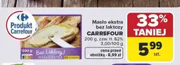 Carrefour Market Masło ekstra bez laktozy CARREFOUR oferta