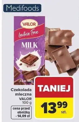 Carrefour Market Czekolada mleczna Valor lactose free oferta