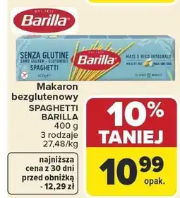 Carrefour Market Makaron bezglutenowy SPAGHETTI BARILLA 400 g oferta