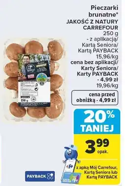 Carrefour Pieczarki brunatne JAKOŚĆ Z NATURY CARREFOUR 250 g oferta