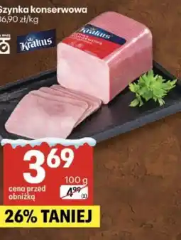 Delikatesy Centrum Krakus Szynka konserwowa oferta
