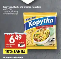Delikatesy Centrum Kopytka, kluski a'la śląskie Henglein oferta