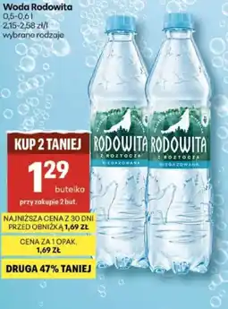 Delikatesy Centrum Woda Rodowita oferta