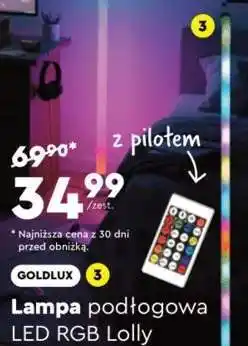 Biedronka Lampa podłogowa LED RGB Lolly oferta