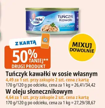 E.Leclerc Tuńczyk kawałki w sosie własnym Pêche Océan oferta
