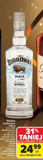 Carrefour Wódka Żubrówka Biała oferta