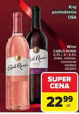 Carrefour Wino Carlo Rossi Moscato Sweet oferta
