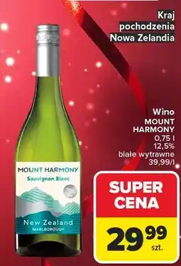 Carrefour Wino Mount Harmony Sauvignon Blanc oferta
