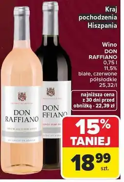 Carrefour Wino Don Raffiano Semi Sweet oferta