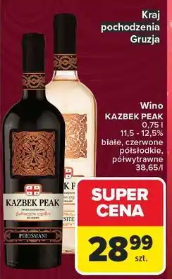 Carrefour Wino Kazbek Peak Rkatsiteli oferta