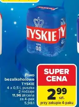 Carrefour Piwo Tyskie 0.0% oferta