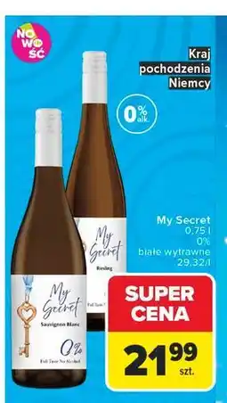 Carrefour Wino My Secret Riesling oferta