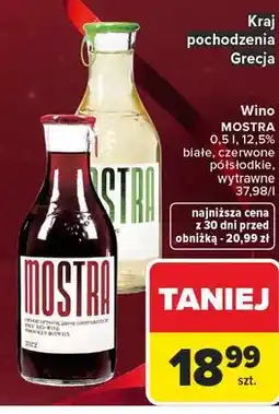 Carrefour Wino półsłodkie Mostra oferta