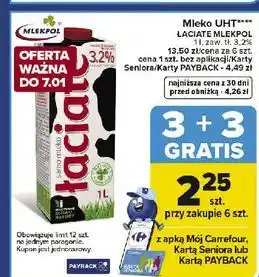 Carrefour Mleko 3.2% Łaciate oferta