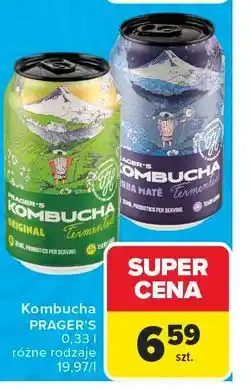 Carrefour Napój Pragers Kombucha Yerba Mate oferta