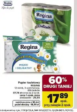 Carrefour Papier toaletowy aloe vera Regina oferta