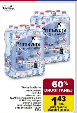 Carrefour Woda niegazowana Primavera oferta