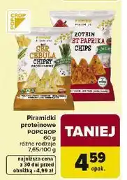 Carrefour Piramidki proteinowe słodka papryka Popcrop oferta