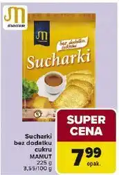 Carrefour Sucharki bez dodatku cukrów Mamut oferta
