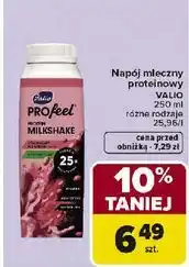 Carrefour Shake proteinowy lody truskawkowe Valio Profeel oferta