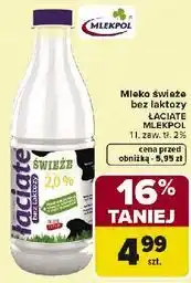 Carrefour Mleko 2% bez laktozy Łaciate oferta