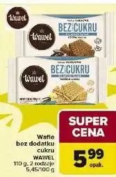 Carrefour Wafle bez dodatku cukru Wawel Waniliowy oferta