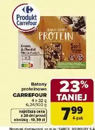 Carrefour Batony proteinowe z czekoladą Carrefour Sensation oferta