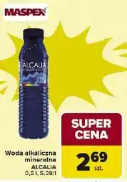 Carrefour Woda niegazowana Alcalia oferta