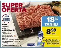 Carrefour Mięso mielone z szynki wieprzowej Carrefour Targ Świeżości oferta