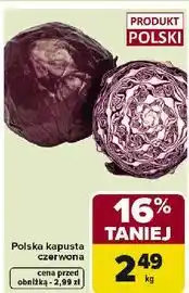 Carrefour Kapusta czerwona oferta