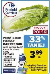 Carrefour Kapusta pekińska Carrefour oferta