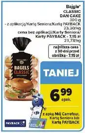 Carrefour Bajgle classic Dan Cake oferta