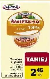 Carrefour Śmietana 18% Piątnica oferta