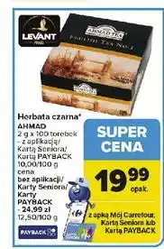 Carrefour Herbata ekspresowa z zawieszką Ahmad Tea London English No. 1 oferta