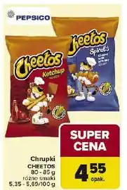 Carrefour Chrupki spirals ser z ketchupem Cheetos oferta