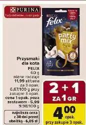 Carrefour Karma dla kotów original mix Purina Felix Party Mix oferta
