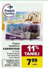 Carrefour Papier toaletowy rumiankowy Carrefour Essential oferta