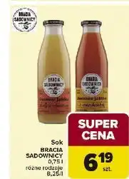 Carrefour Sok tłoczony jabłko i marchew Bracia Sadownicy oferta