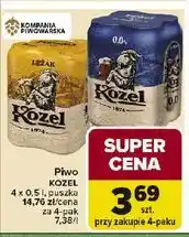 Carrefour Piwo Kozel 0% oferta