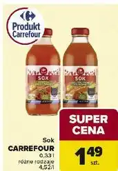 Carrefour Sok marchew-jabłko-banan Carrefour oferta